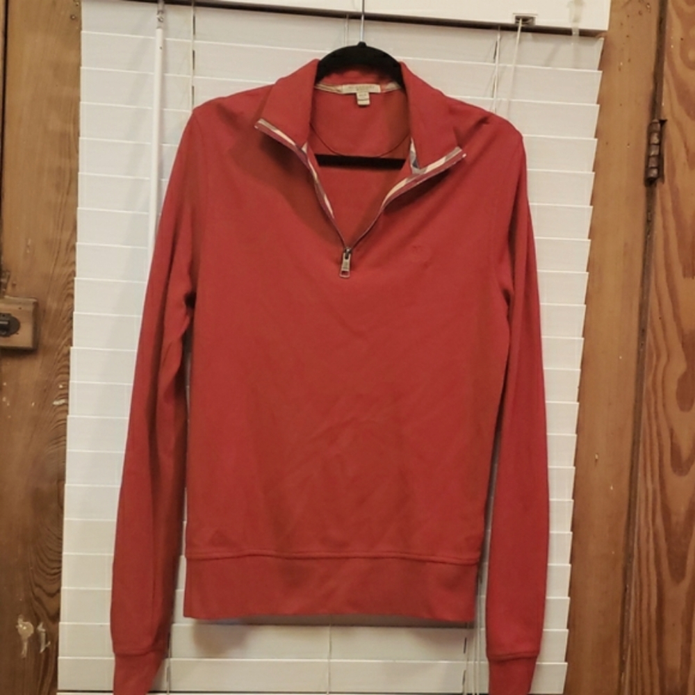 Burberry Zipper Pullover Size Small - image 1